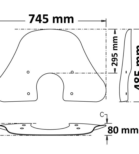 Parabrezza Summer Fume' Chiaro 2019 - 2022 - SC4152-FC-VESPA-GTS-i-get-125