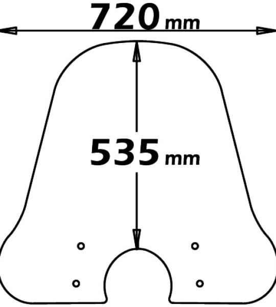 Parabrezza Media Protezione - sc4154-VESPA-PX-125