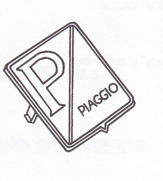 Targhetta per frontale Vespa PX 125-150 freno a disco, Vespa ET4 - 1576464