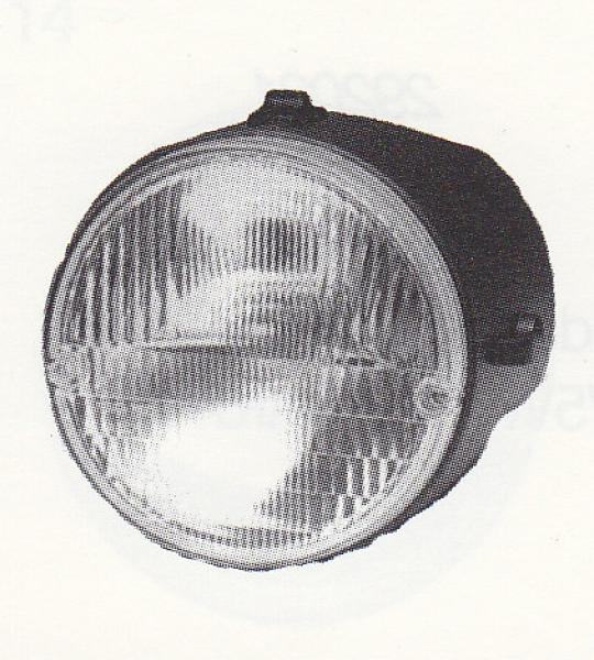 Faro anteriore nero per Piaggio SI 50 - 228999