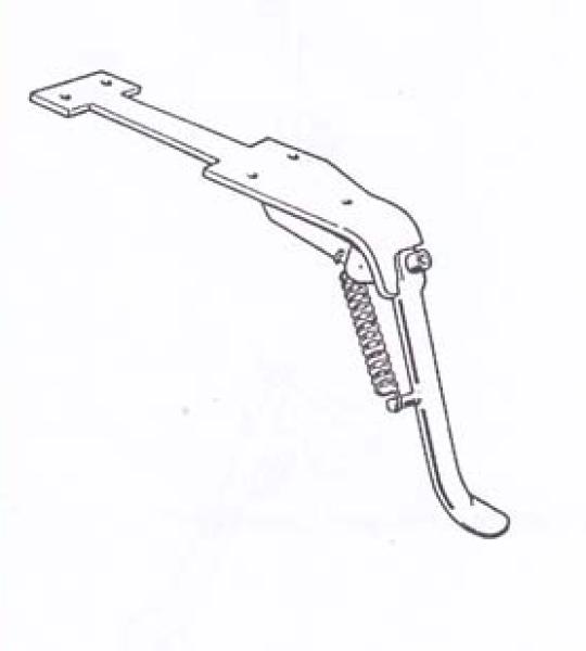 Cavalletto laterale nero per Vespa P125X, P150X, P200E - 55065N