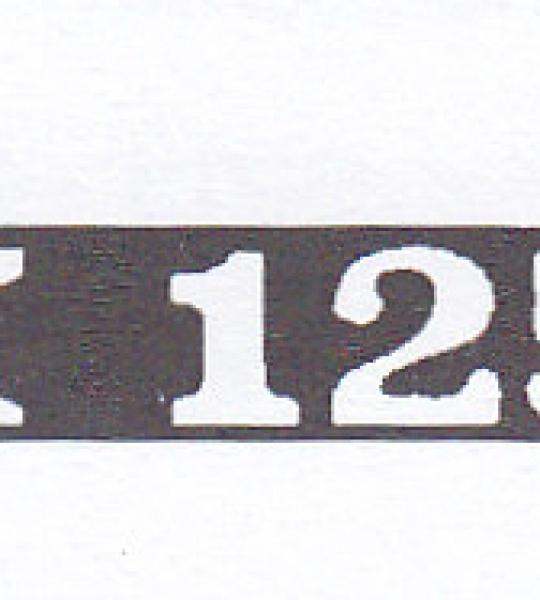 Targhetta posteriore PK 125 S - 1195635