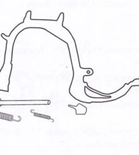 Cavalletto centrale completo per Piaggio Beverly 125/200, Gilera - 1583798C