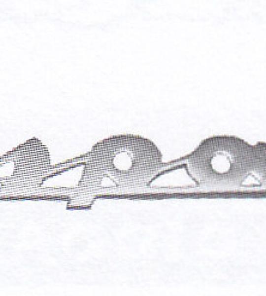 Targhetta Vespa G.T. 3 pioli 3mm - 55852
