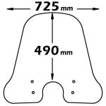 Parabrezza Classic Per Vespa Lx 50/125/150 2005 - 2014 / Etalian Ev 2000 2018> / Pink Style - cls300-VESPA-LX-150