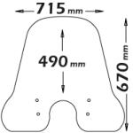 Parabrezza Classic Per Vespa Primavera - cls4156-VESPA-PRIMAVERA-150