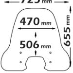 Parabrezza Classic Per Vespa Sprint - cls4161-VESPA-SPRINT-125
