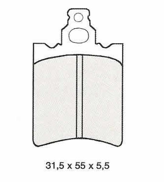 Coppia Pastiglie Piaggio PX 125/150/200 dal 1998 - FD0266