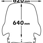 Parabrezza Media Protezione Per Piaggio X7 125-250 - e364-X7-250