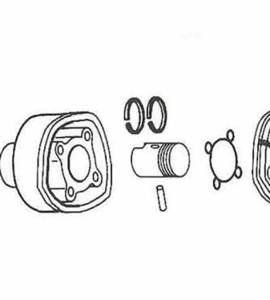 Kit cilindro e pistone Piaggio - H2O - Ø 40 - dal 1998 (R.O. - 56109