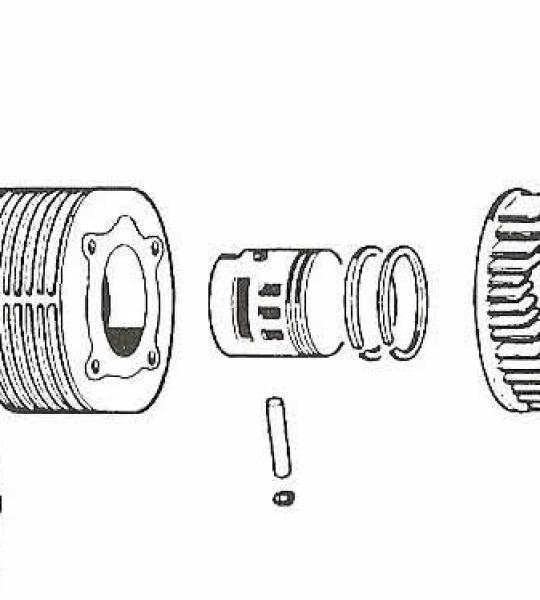 kit cilindro e pistone Vespa 125 Primavera - 125 ET3 - 125 PK - 56051