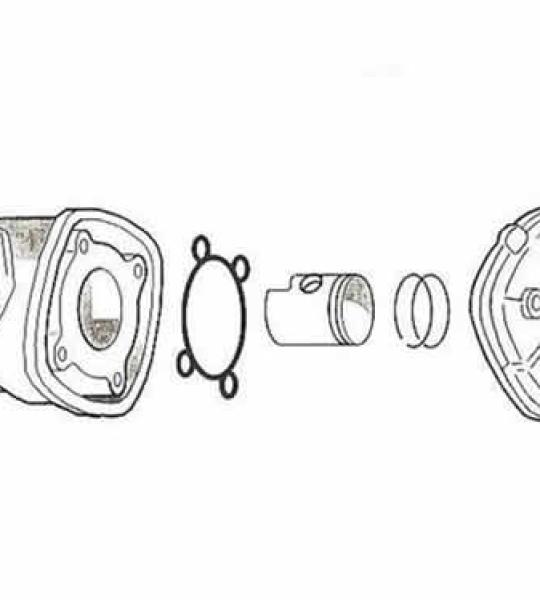 kit cilindro e pistone Piaggio H2O - Ø 40 - NRG - NRG MC 2-NTT-Q - 56093
