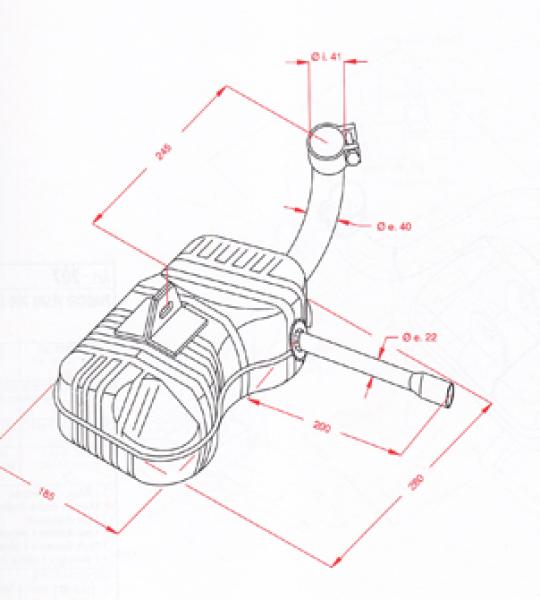 Silenziatore per Piaggio Vespa GS 3° Serie - P205
