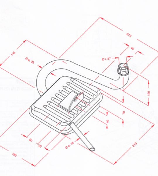 Silenziatore per Piaggio Vespa Sprint - P211