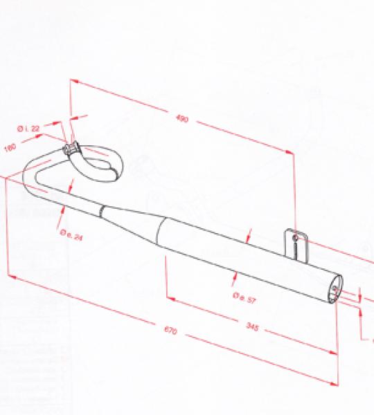 Silenziatore per Piaggio Boxer - P212