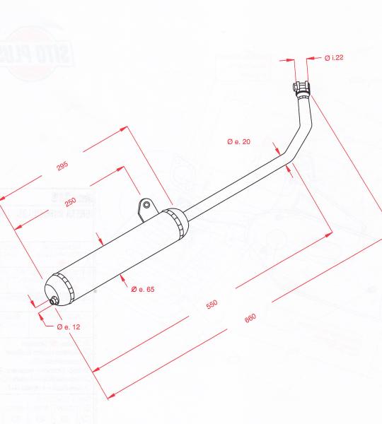 Silenziatore per Piaggio Ciao Mix - P216