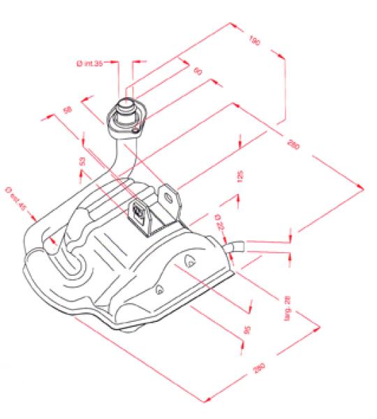 Silenziatore per Piaggio Vespa 125 T5 - P243