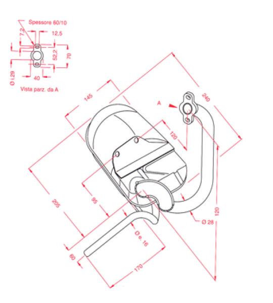 Silenziatore per Piaggio Ape TMP 50 Europa, Mix-Mix Kat - P244