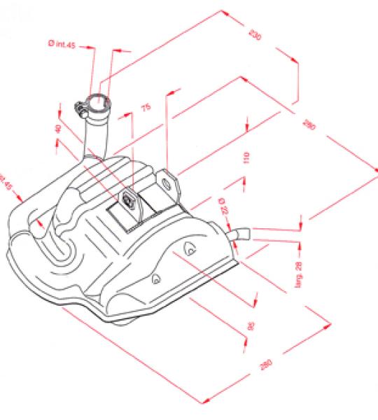 Silenziatore per Piaggio Cosa 200 - P258