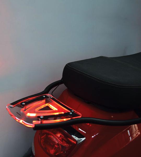 Portapacchi Posteriore In Tubo - PA320N-T-VESPA-LX-125