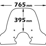 Parabrezza Media Protezione Per Carnaby Cruiser 300 - sc4071-CARNABY-CRUISER-300