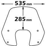 Cupolino Per Piaggio Beverly 125 E 300 / Beverly Rst 350 - SC4081FC-BEVERLY-300i