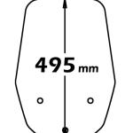 Parabrezza Tipo Originale Completo Di Attacco TRASPARENTE - sc4118-T-X9-EV-500
