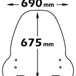 Parabrezza Alta Protezione Per Piaggio Nrg Power - sc4130-NRG-POWER-50 - sc4130-NRG-POWER-50