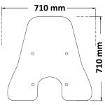 Parabrezza Tipo Originale Per Vespa Gts 300 2023 TRASPARENTE - sc4131-T-VESPA-GTS-300