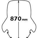 Parabrezza Alta Protezione Per Piaggio Mp3 - sc4142-MP3-LT-300