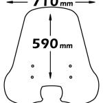 Parabrezza Alta Protezione Per Vespa Special Anni 70-80 - sc4144-VESPA-50-SPECIAL-50