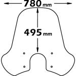 Parabrezza Alta Protezione Per Vespa Gt125-200-250 E Vespa Gts 300 - sc4149-VESPA-GTS-300
