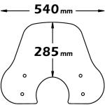 Cupolino Alto Vespa Px Fumè Chiaro - SC4180FC-VESPA-PK-50