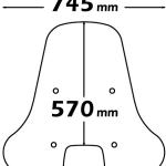 Parabrezza Di Ricambio Tipo Originale Senza Attacco - sc4181-VESPA-S-125