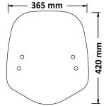 Cupolino Piaggio One Dal 2021 Fumè scuro - SC4196-FS-ONE-