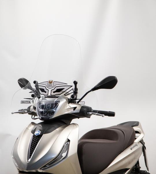 Parabrezza Media Protezione Per Piaggio Beverly 300- 400 Hpe 2021 - 2022 - SC4201-BEVERLY-HPE-400