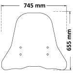 Parabrezza Per Piaggio One - SC4204-ONE-